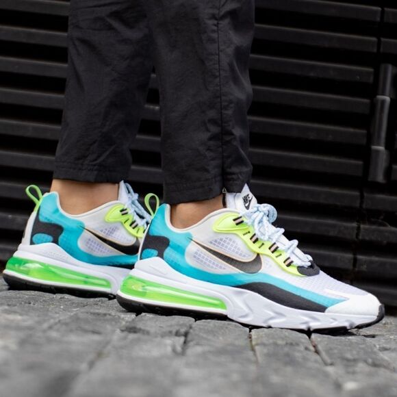 Nike Air Max 270 React SE GS 'Oracle Aqua' Shoes Size 5y Womens 6.5 - Picture 1 of 14
